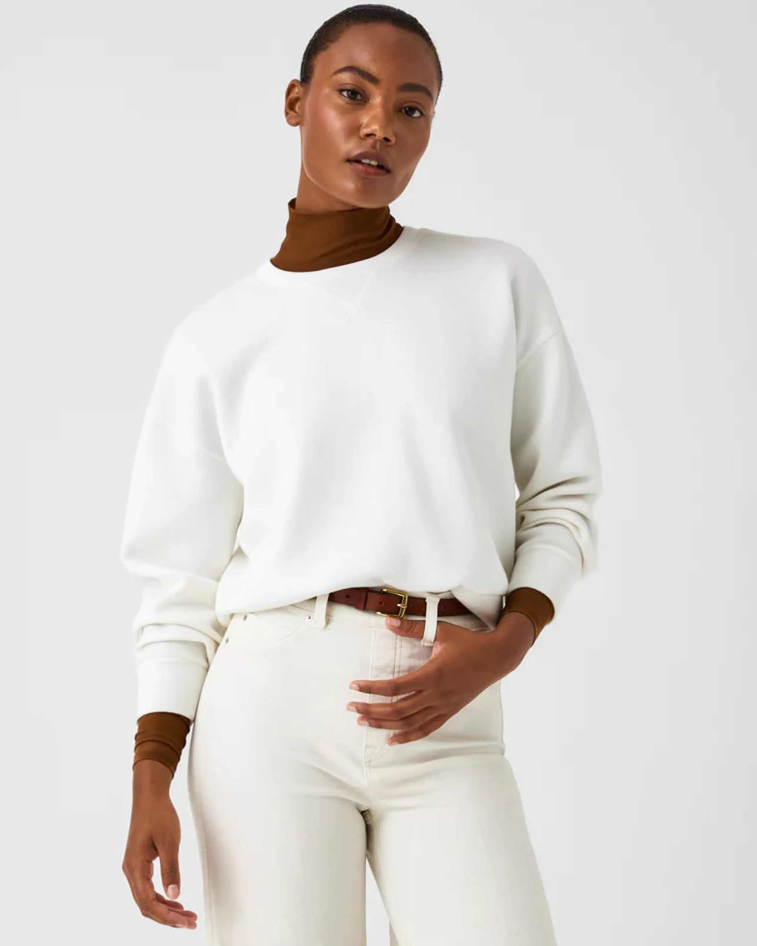 SPANX Athelisure^Airessentials Crew Pullover In Powder