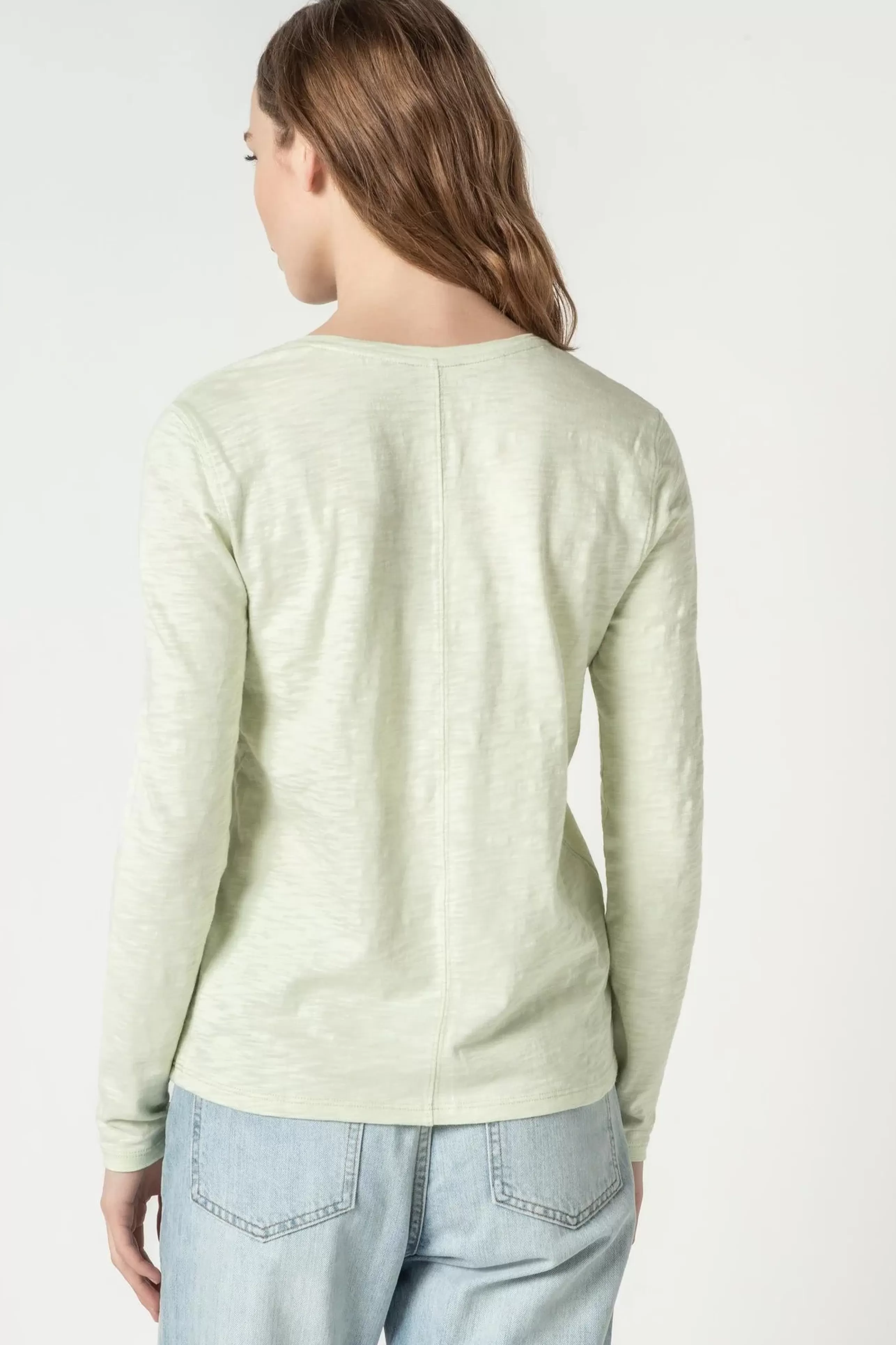 LILLA P Tops^Back Seam Long Sleeve Tee In Meadow *Final Sale*