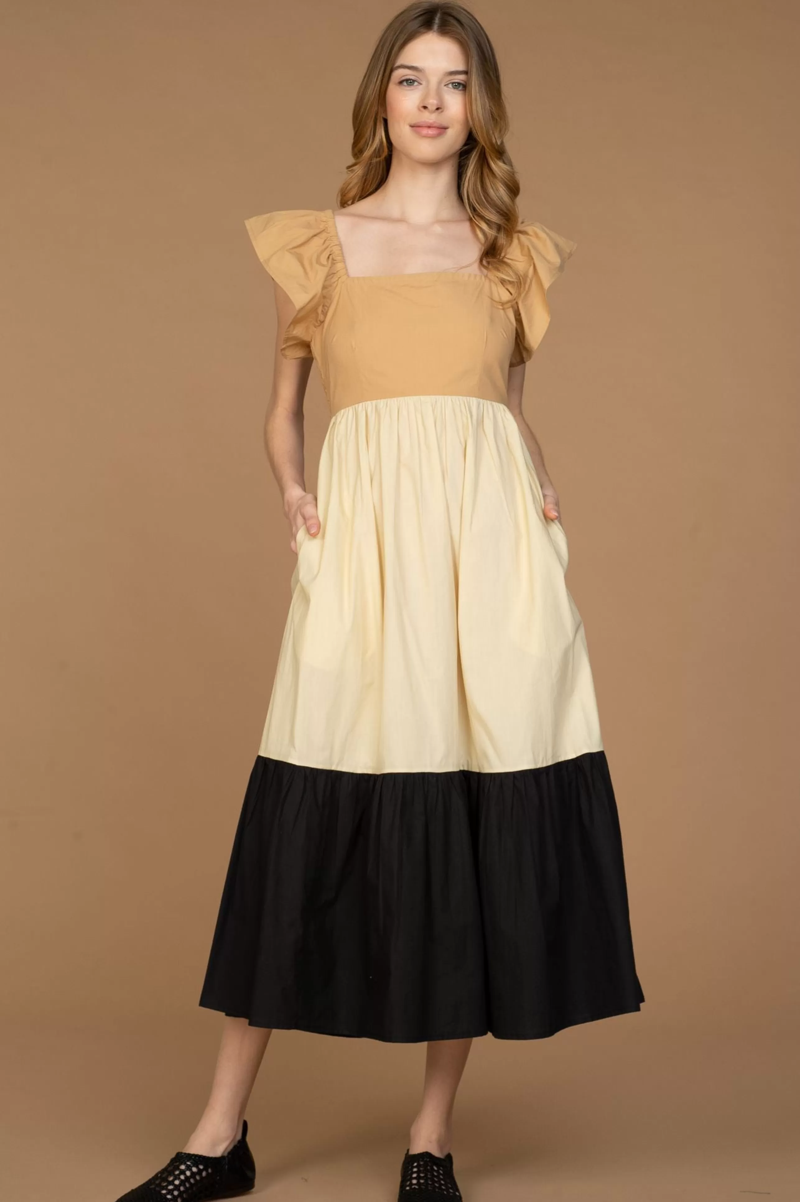 OLIVIA JAMES Dress Shop^Brooke Dress In Colorblock *Final Sale*