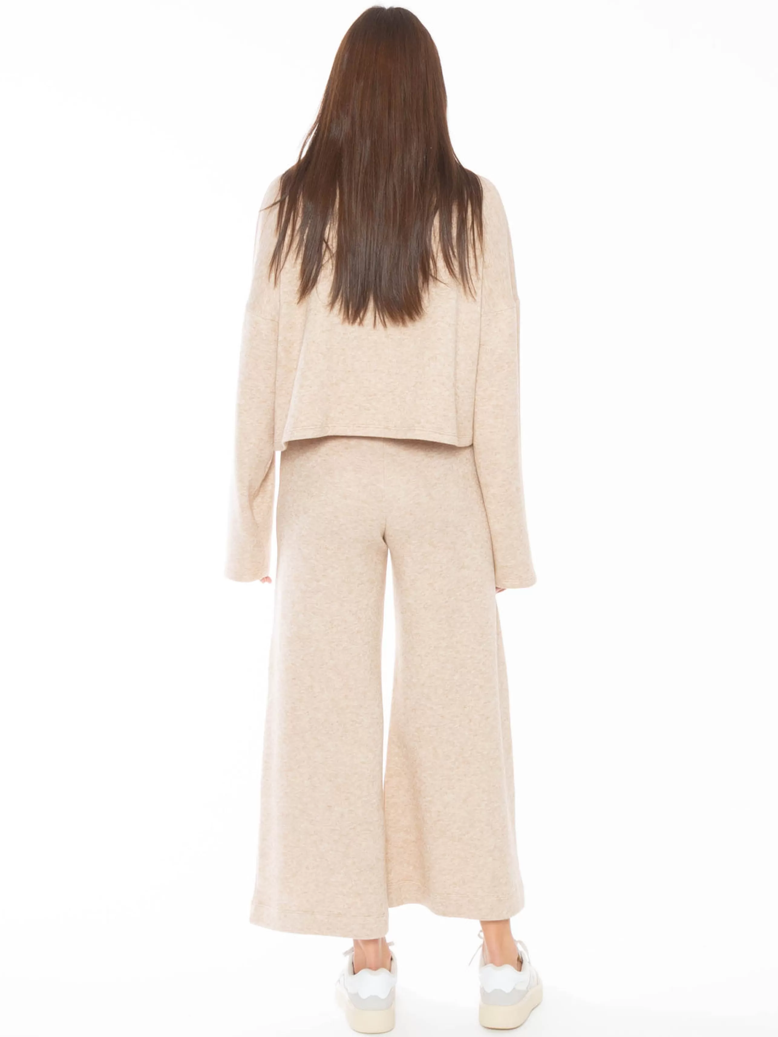 RIPLEY RADER Bottoms^Cashmere-Like Wide Leg Pant In Oatmeal