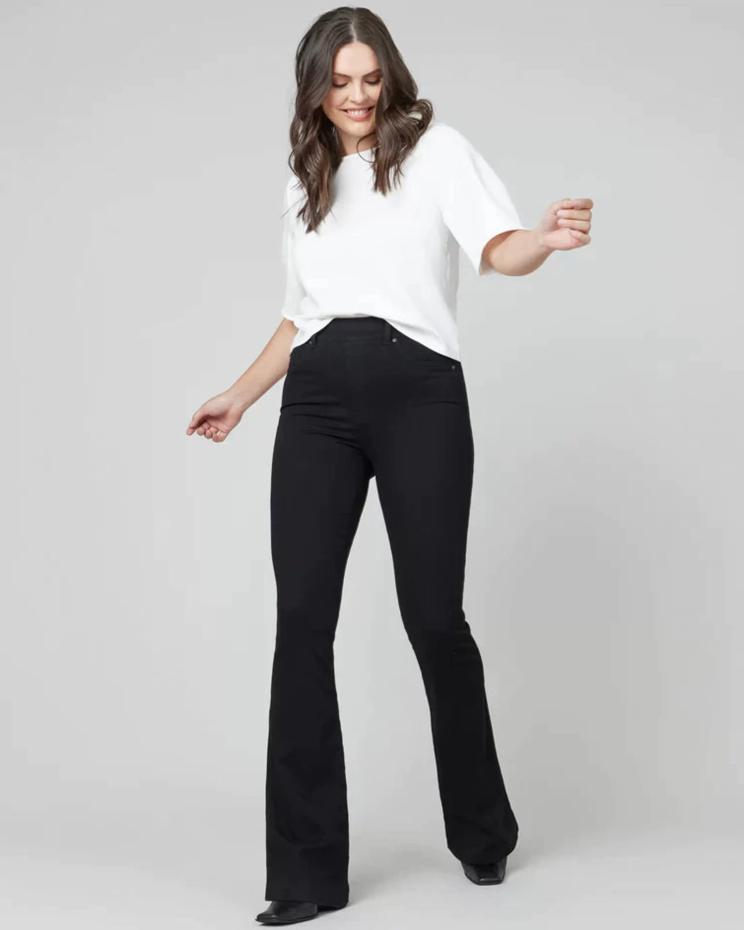 SPANX Bottoms^Classic Flare Jean In Clean Black *Final Sale*