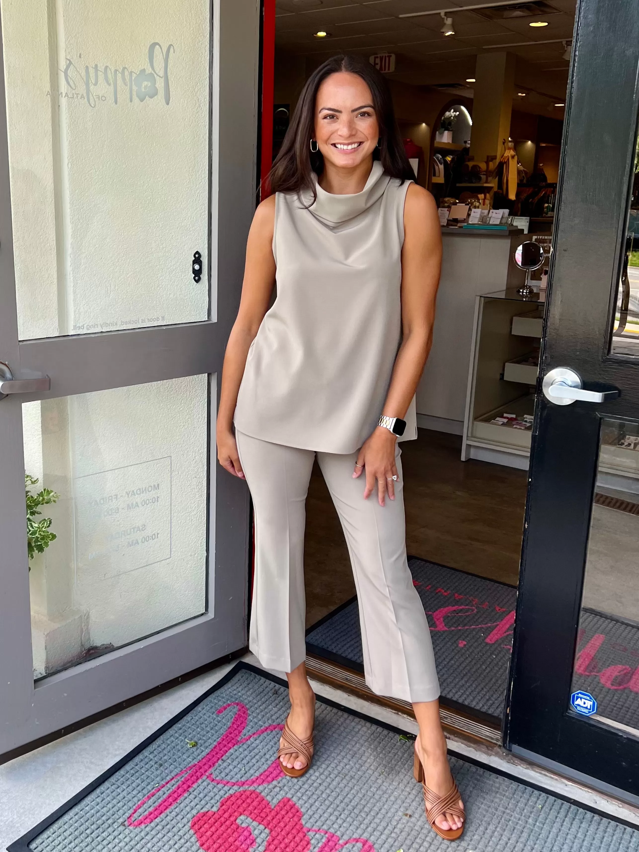 ESTELLE AND FINN Matching Sets^Cropped Flare Pant In Khaki