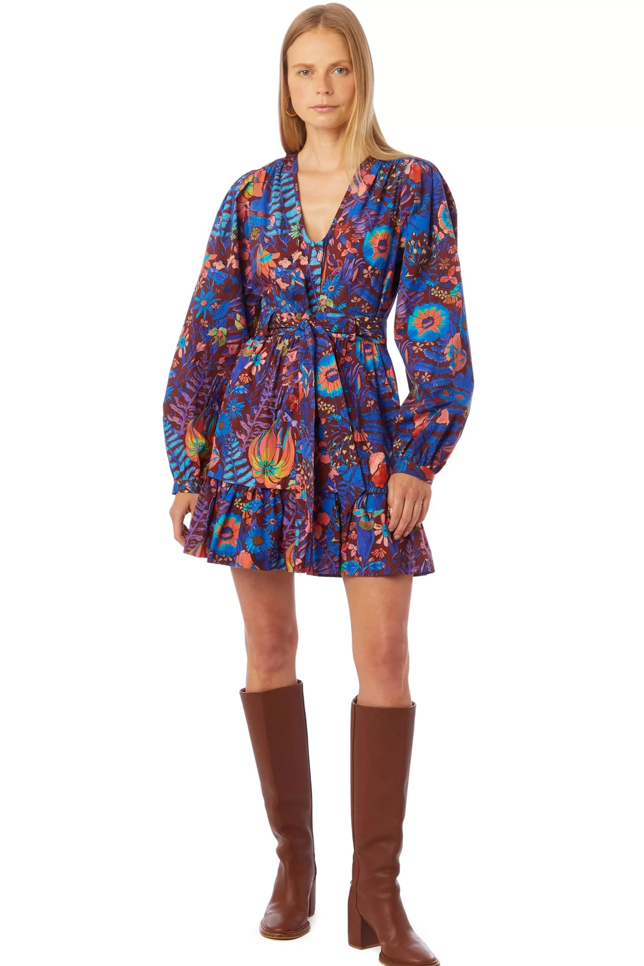 MARIE OLIVER Dress Shop^Dedra Dress In Peacock Floral