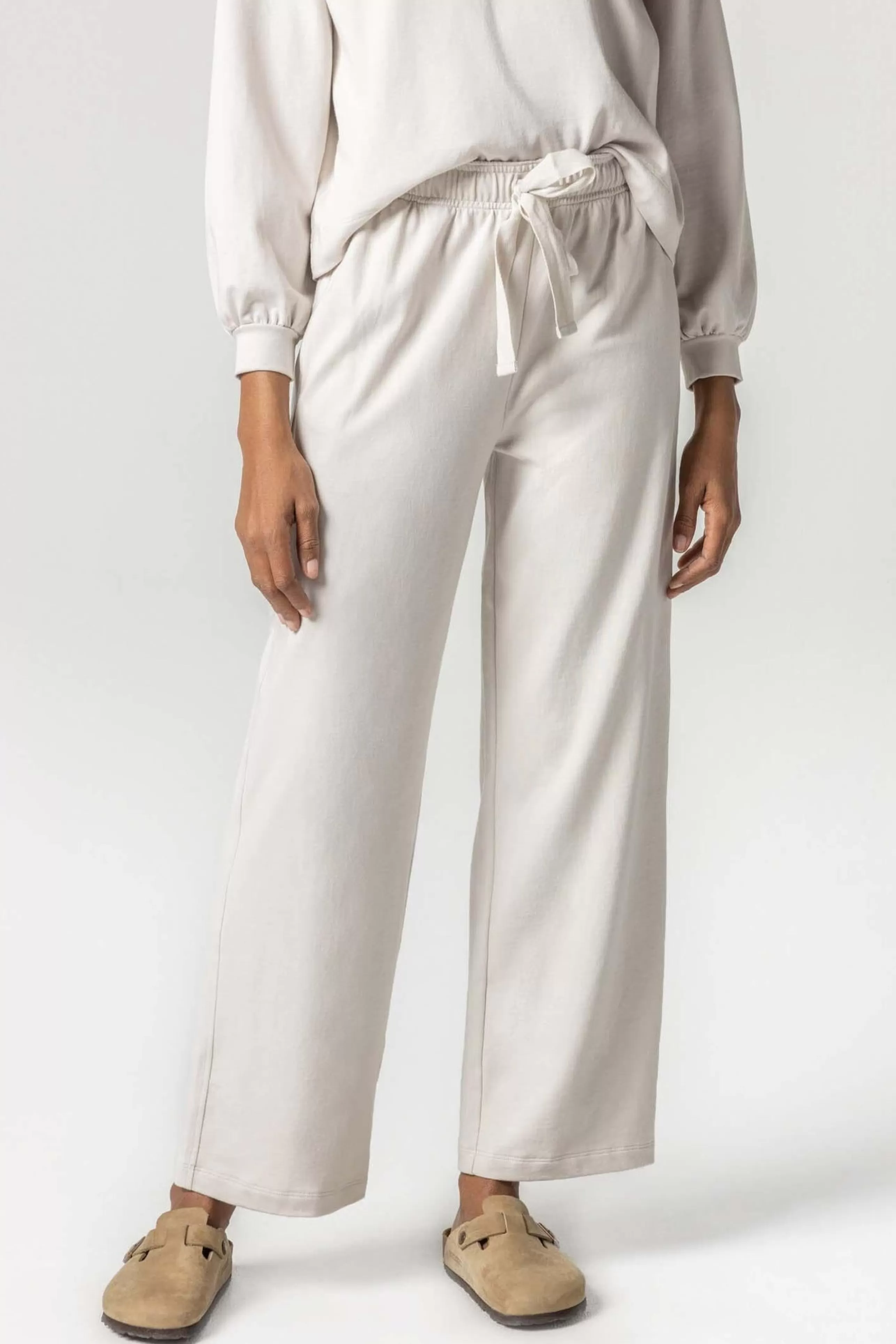 LILLA P Athelisure^Drawcord Pant In Alabaster