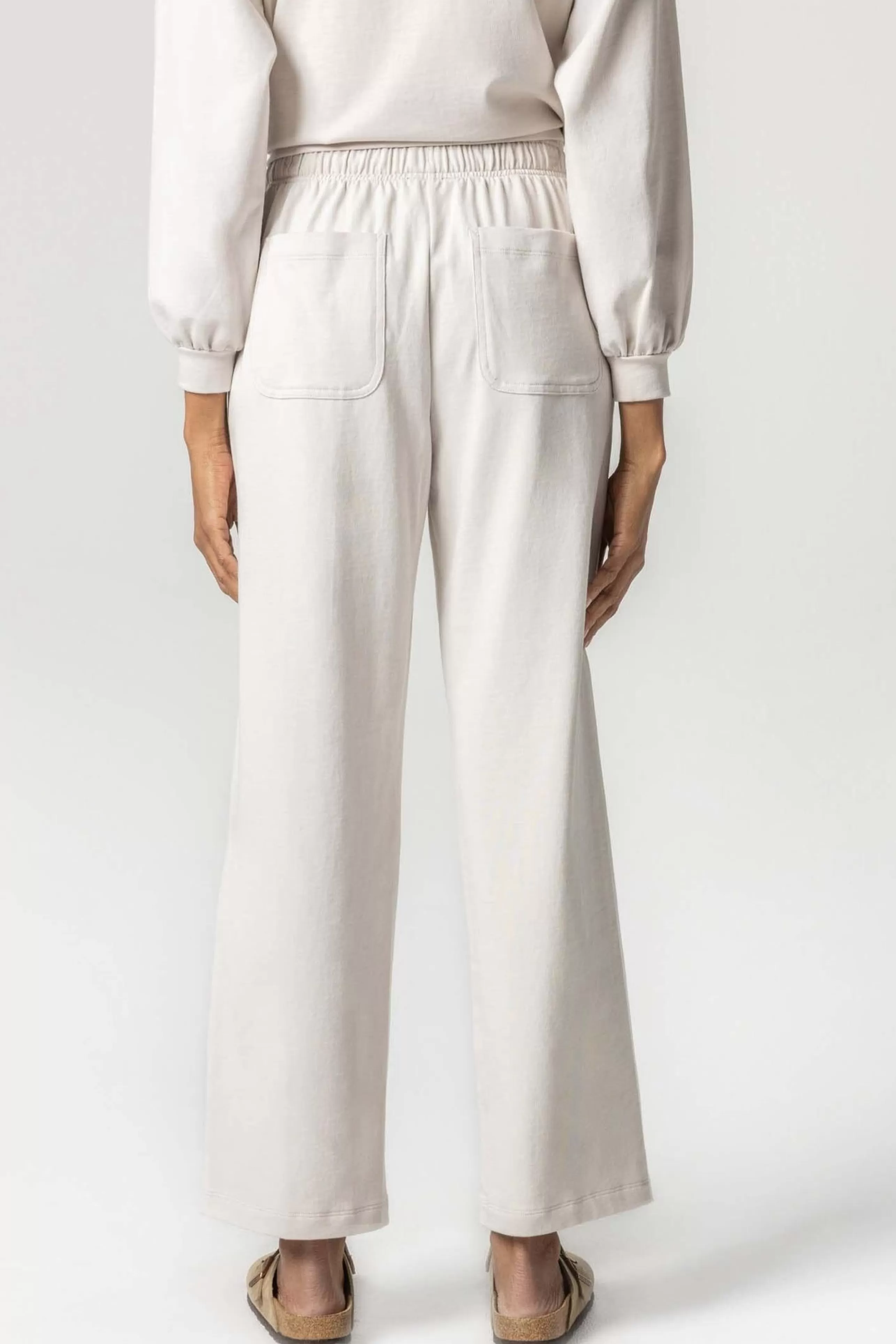 LILLA P Athelisure^Drawcord Pant In Alabaster