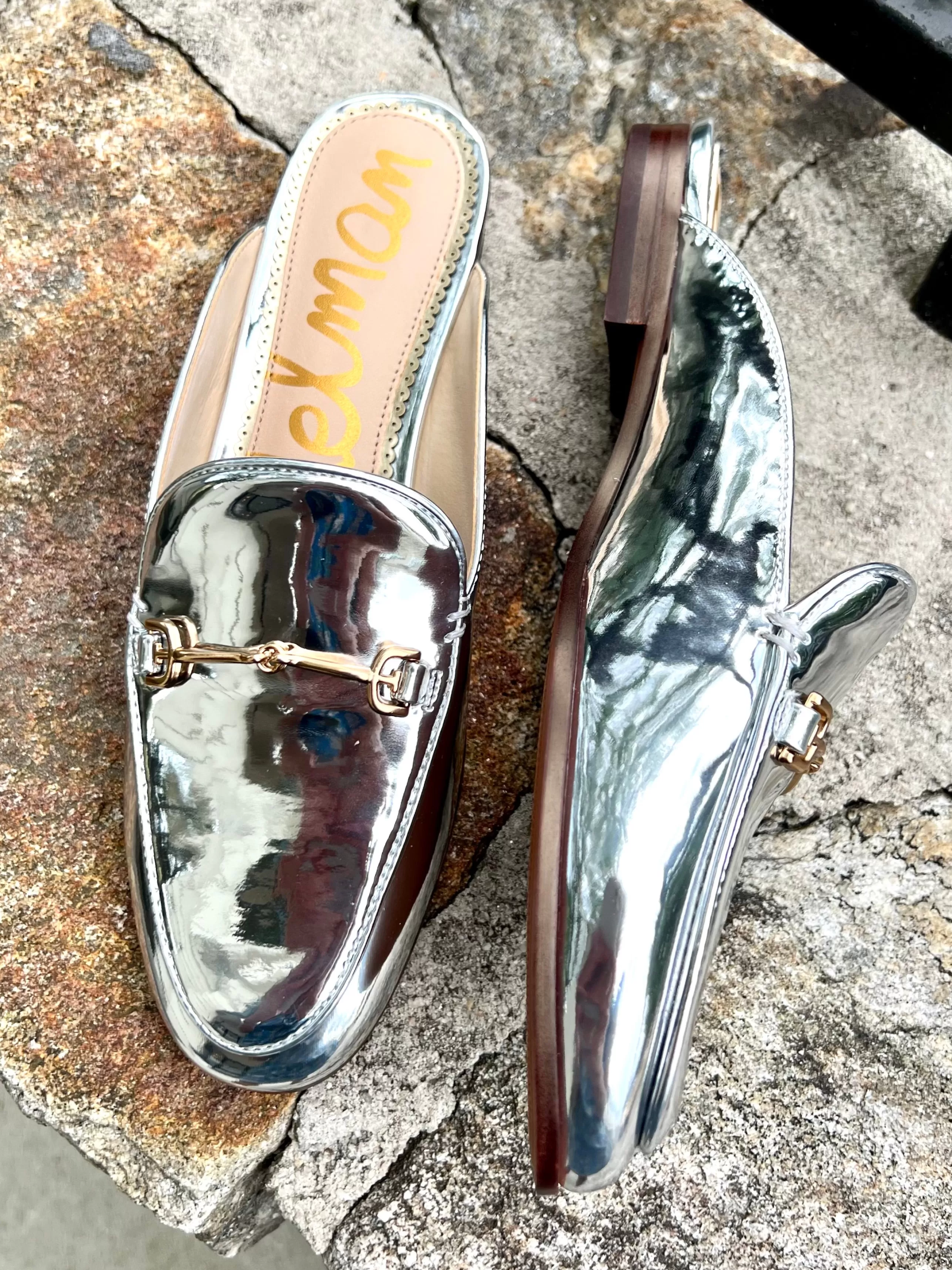 SAM EDELMAN Flats^Linnie Bit Mule In Silver