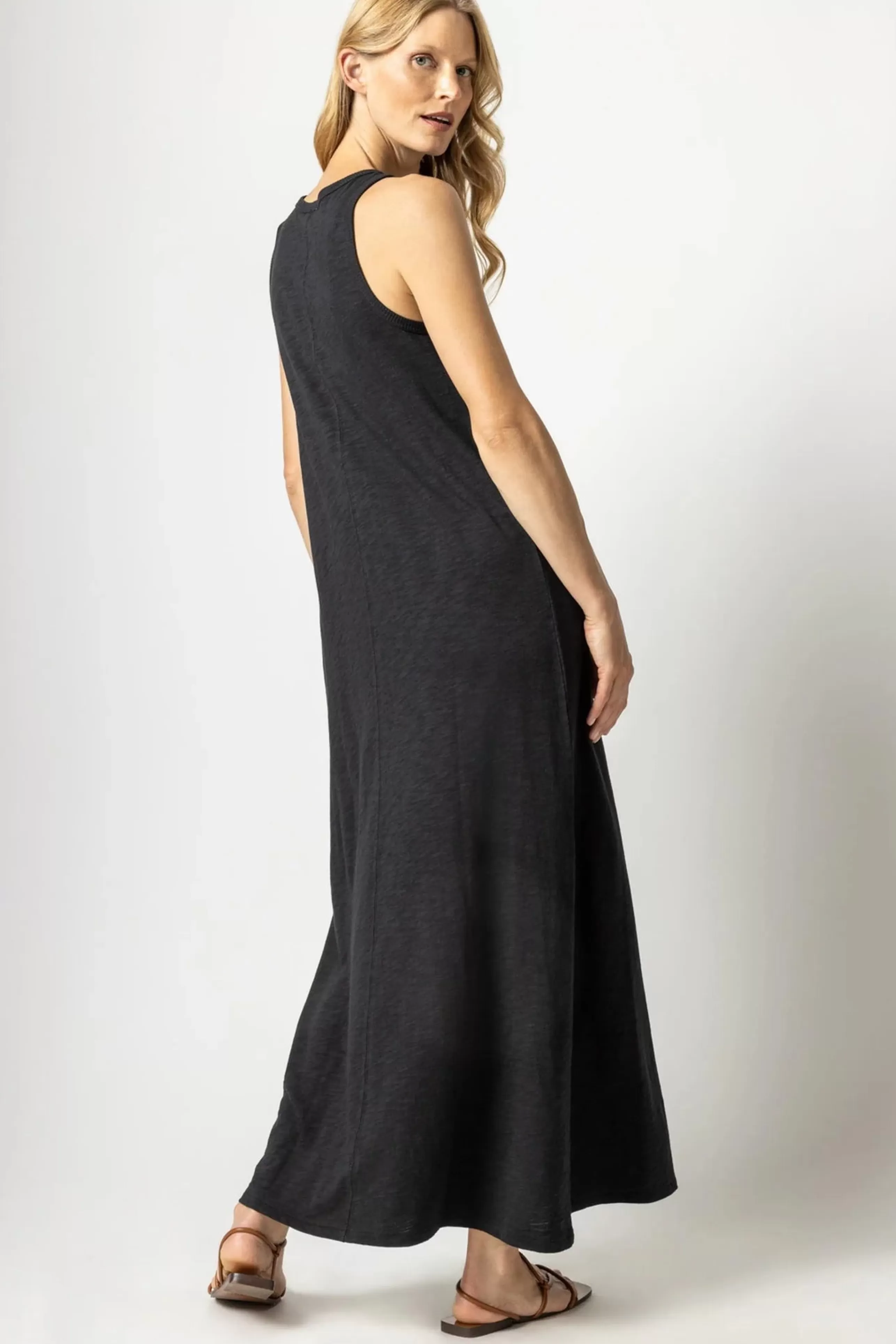 LILLA P Dress Shop^Maxi Tank Dress In Black