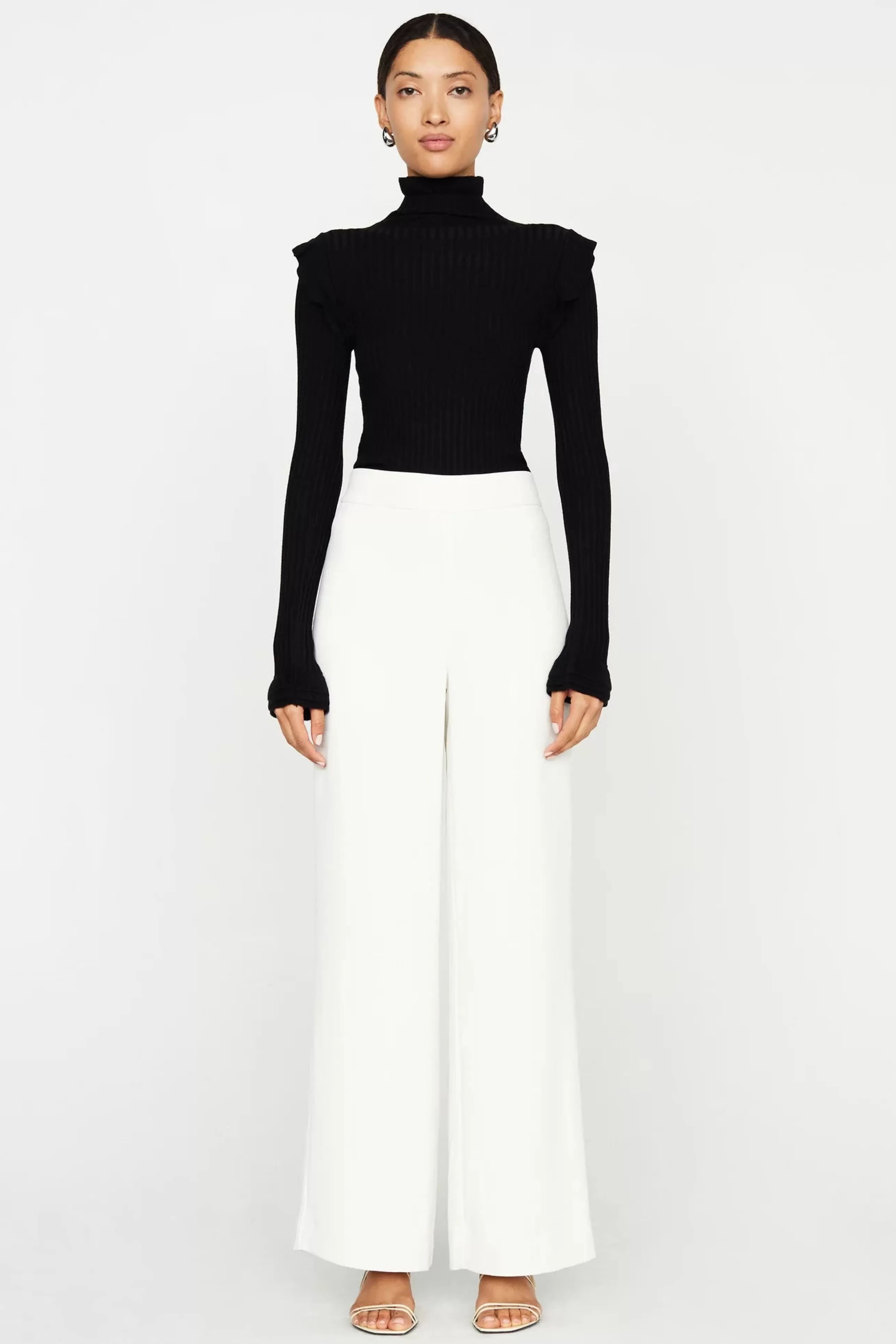 MARIE OLIVER Bottoms^Mia Straight Pant In Bone