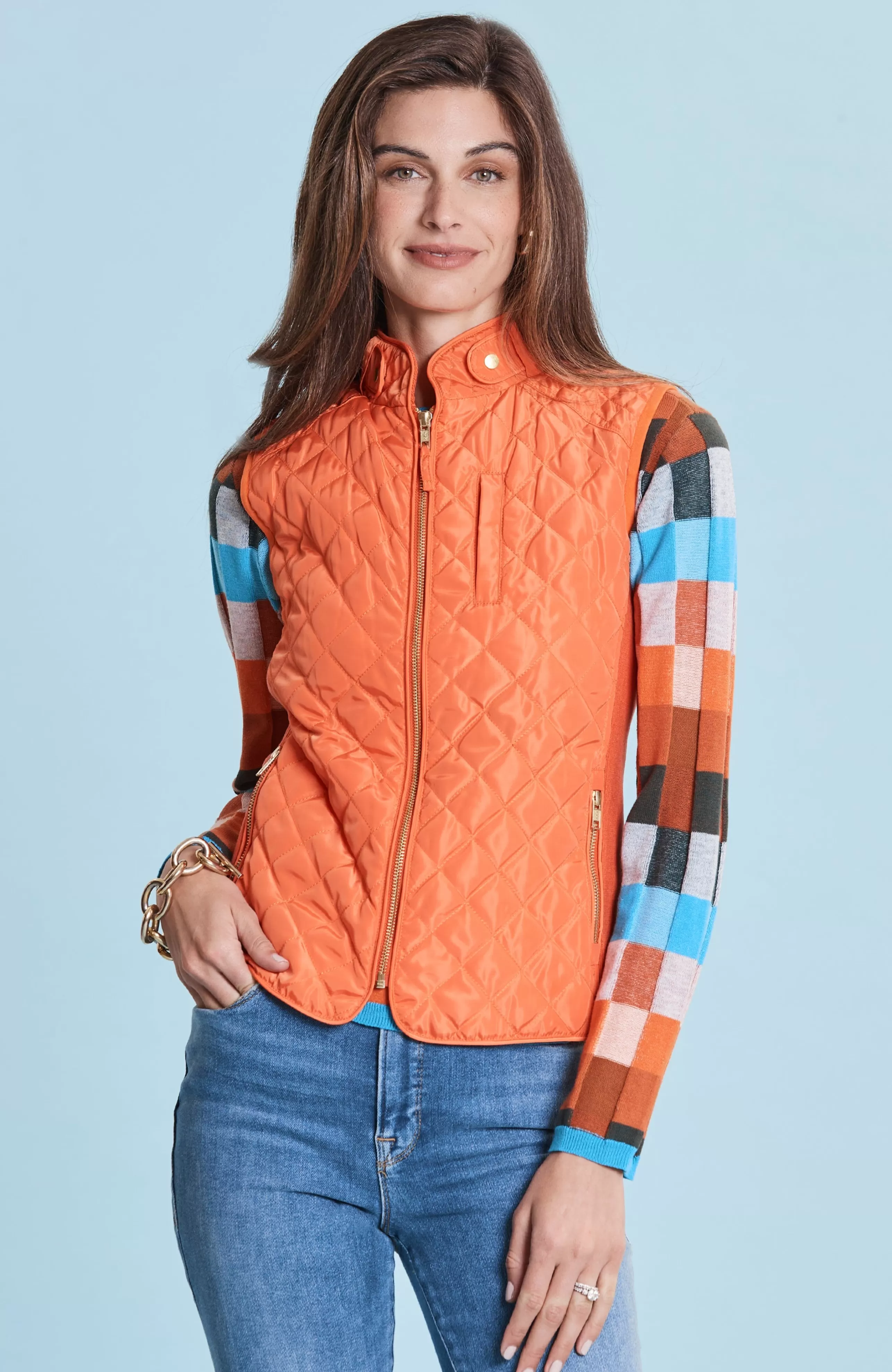 TYLER BOE Outerwear^Moto Quilted Vest In Sunset