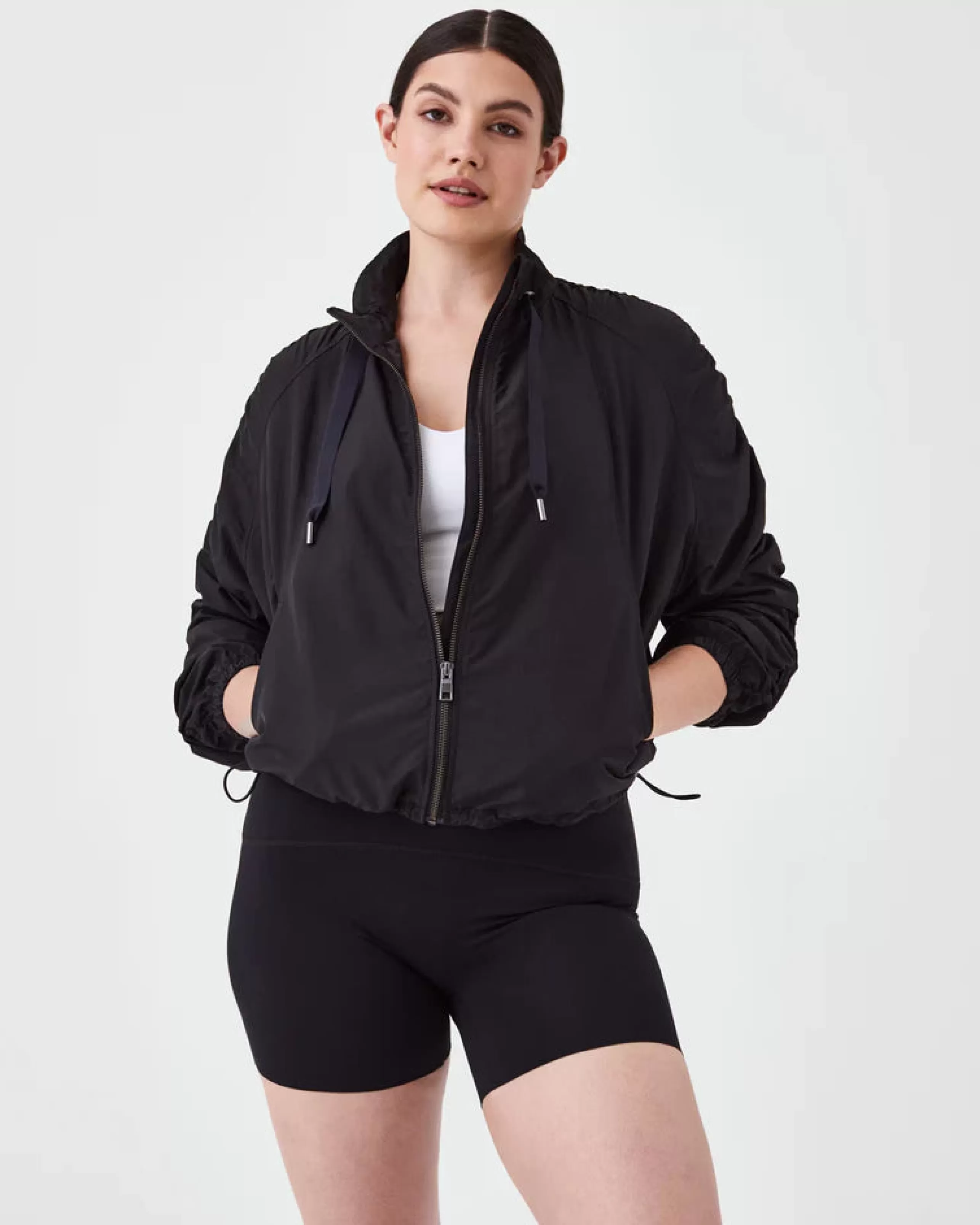 SPANX Athelisure^Organza Windbreaker In Black