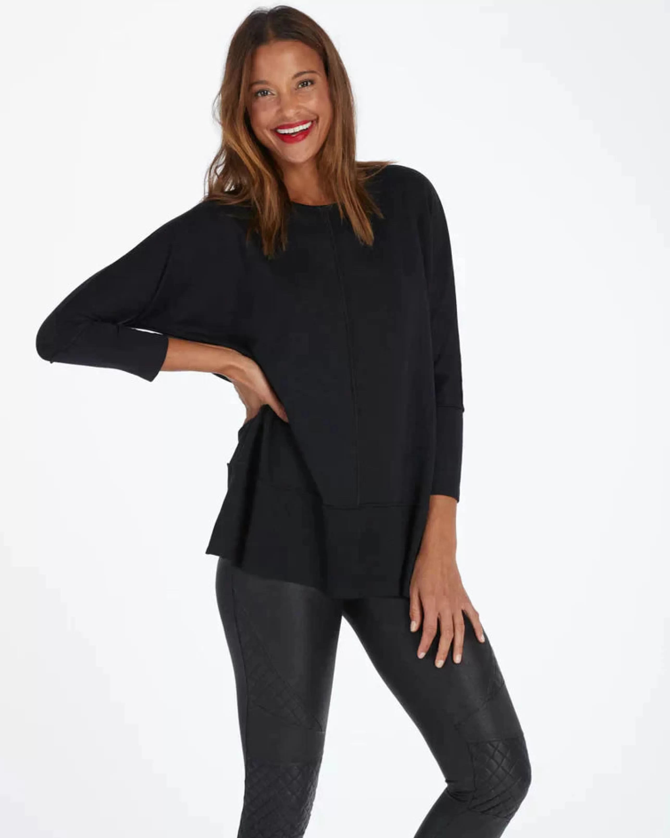 SPANX Tops^Perfect Length Dolman Sleeve Top In Very Black