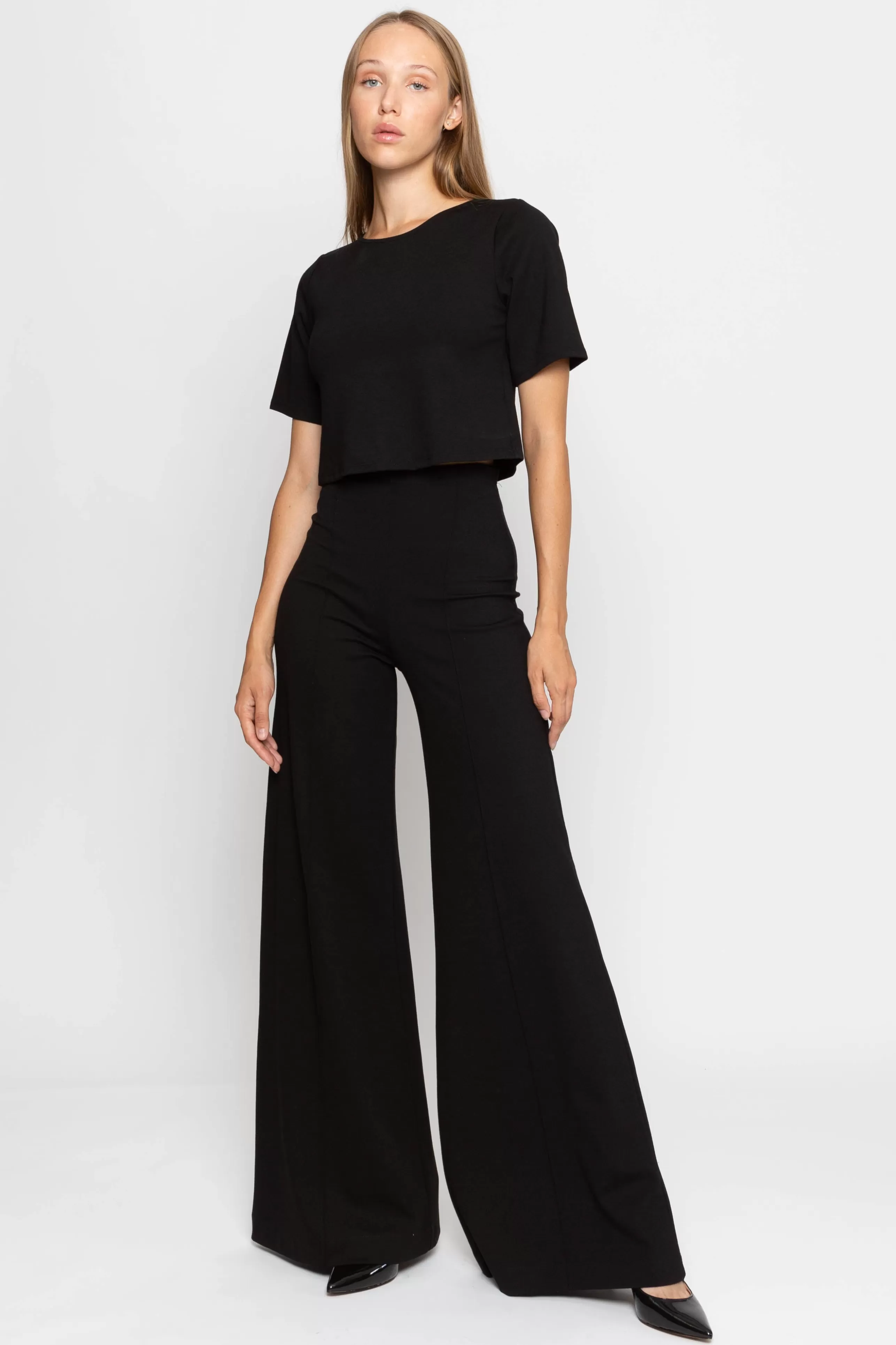 RIPLEY RADER Matching Sets^Ponte Knit Wide Leg Pant In Black