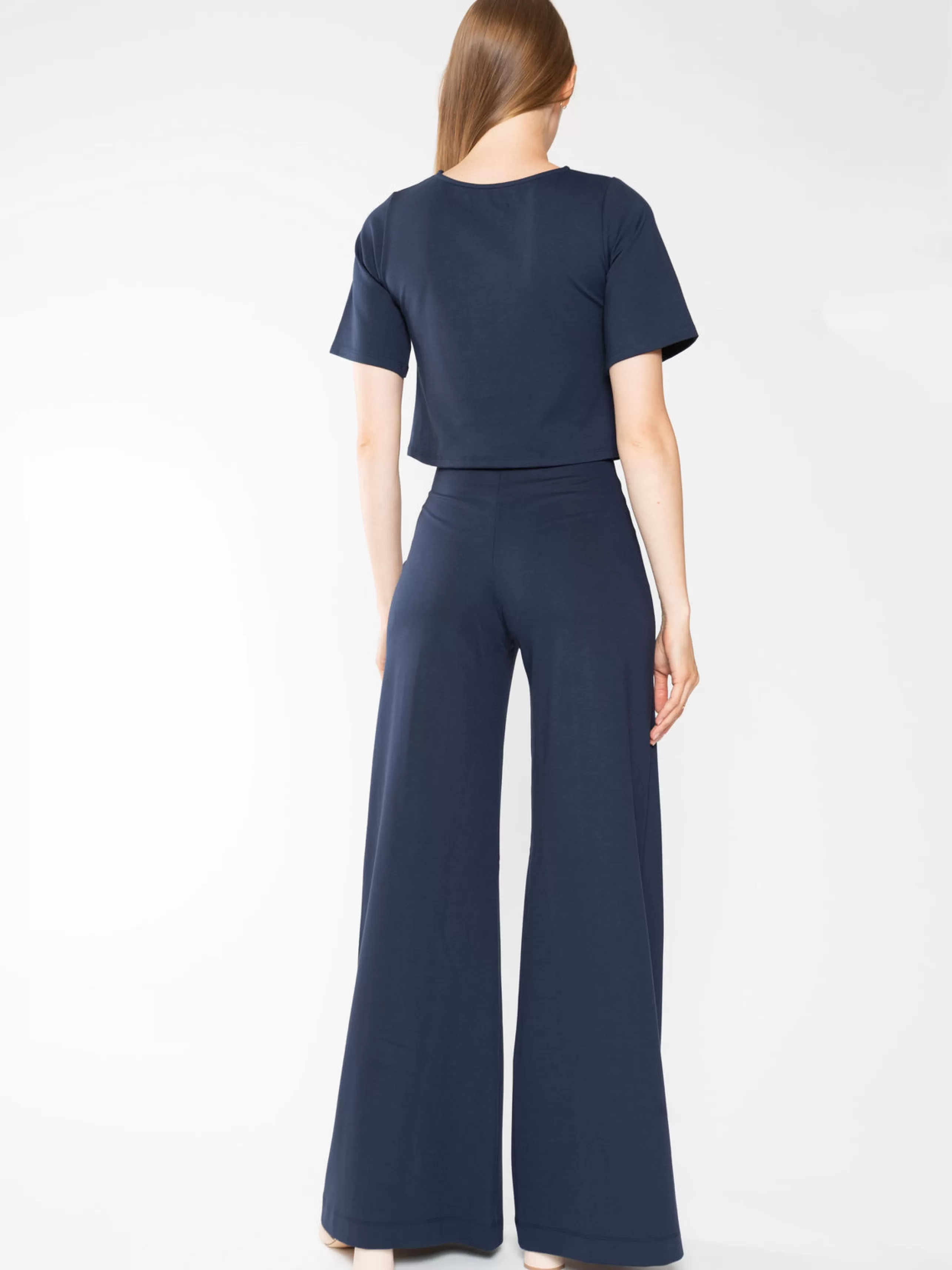 RIPLEY RADER Matching Sets^ Ponte Knit Wide Leg Pant In Navy