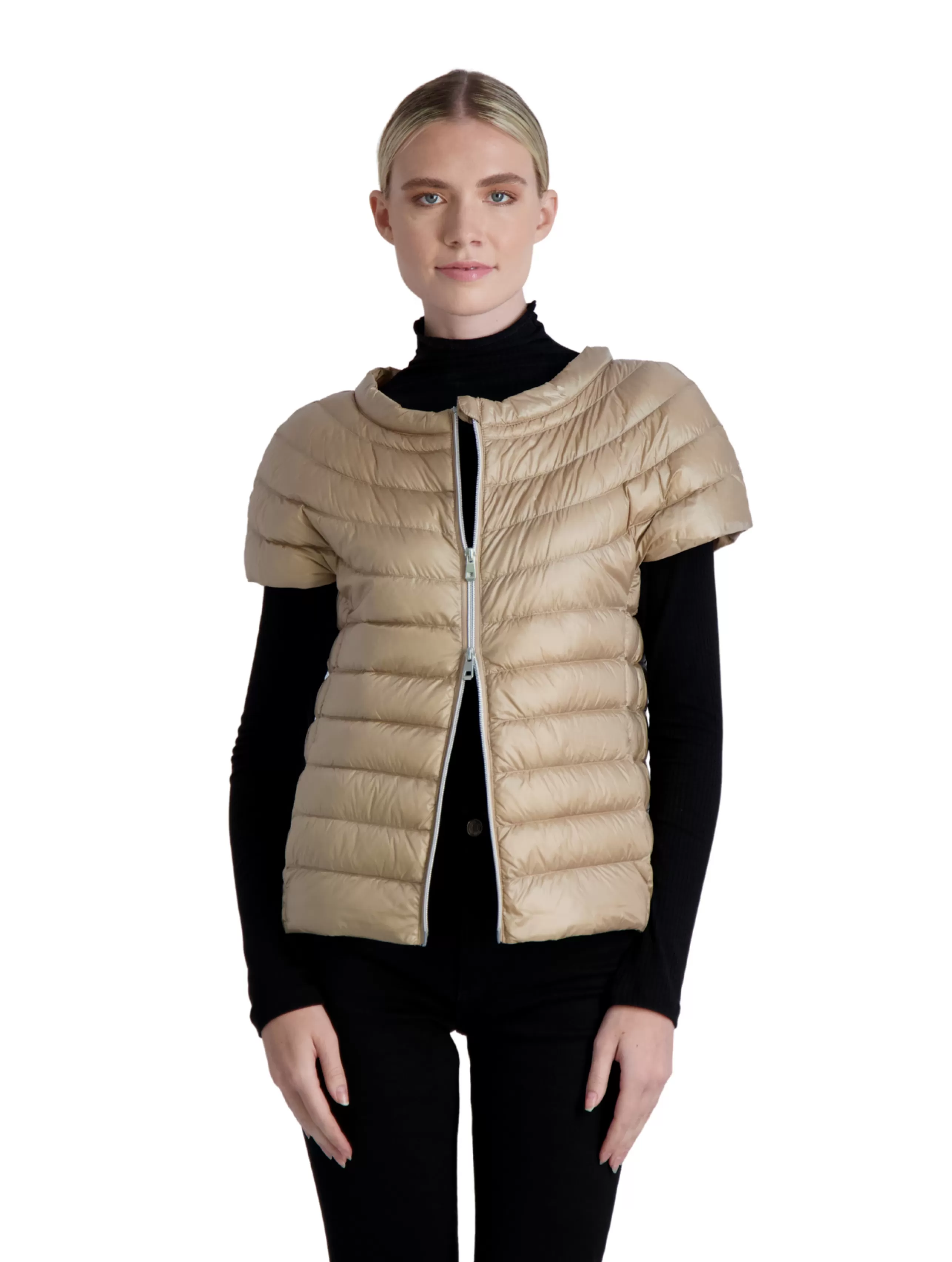 COTES OF LONDON Athelisure^St. Ives Down Puffer Jacket In Camel