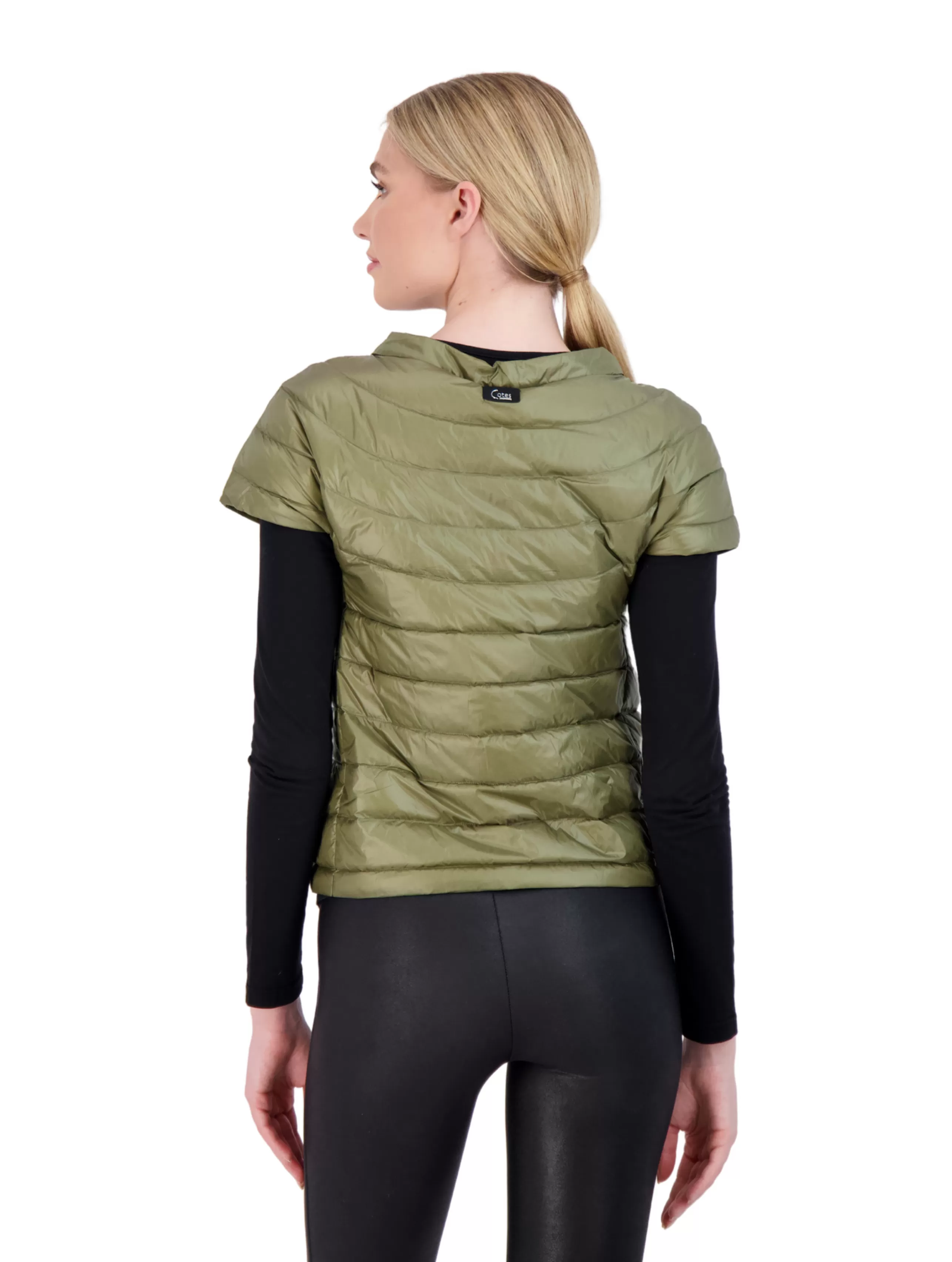 COTES OF LONDON Bottoms^St. Ives Short Sleeve Down Puffer Jacket In Olive