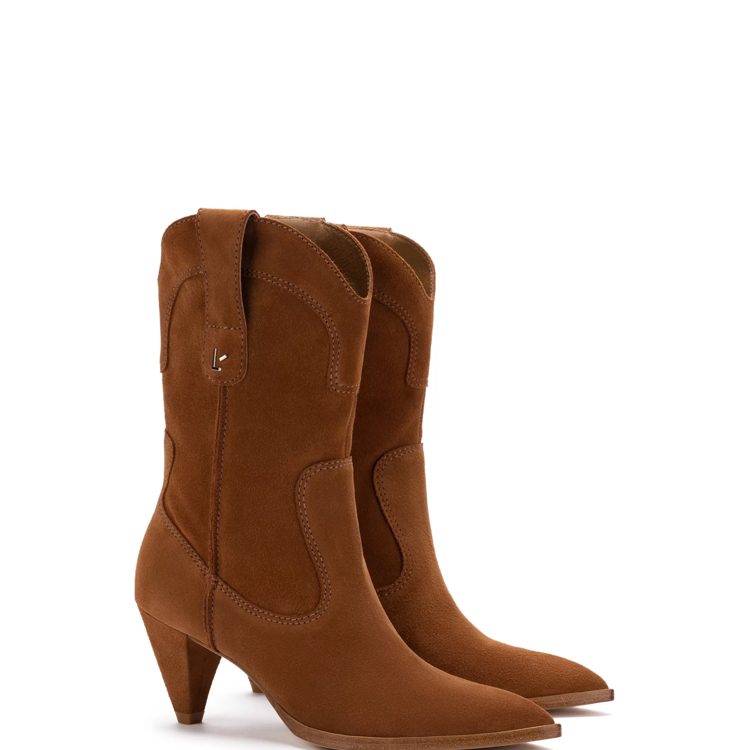 Larroude Boots And Booties^Thelma Boot In Tobacco Suede