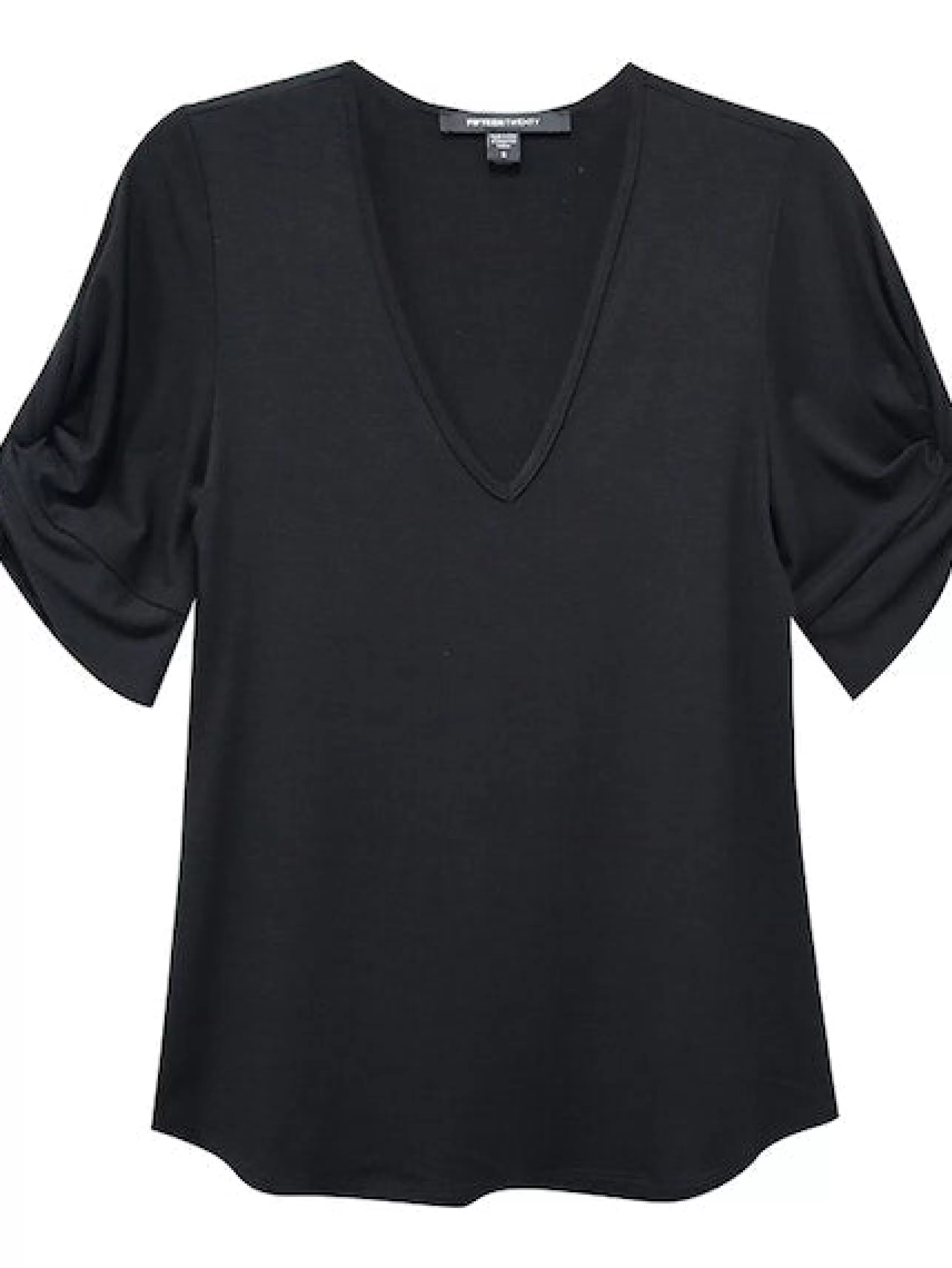 FIFTEEN TWENTY Tops^Twist Detail Sleeve Top In Black *Final Sale*