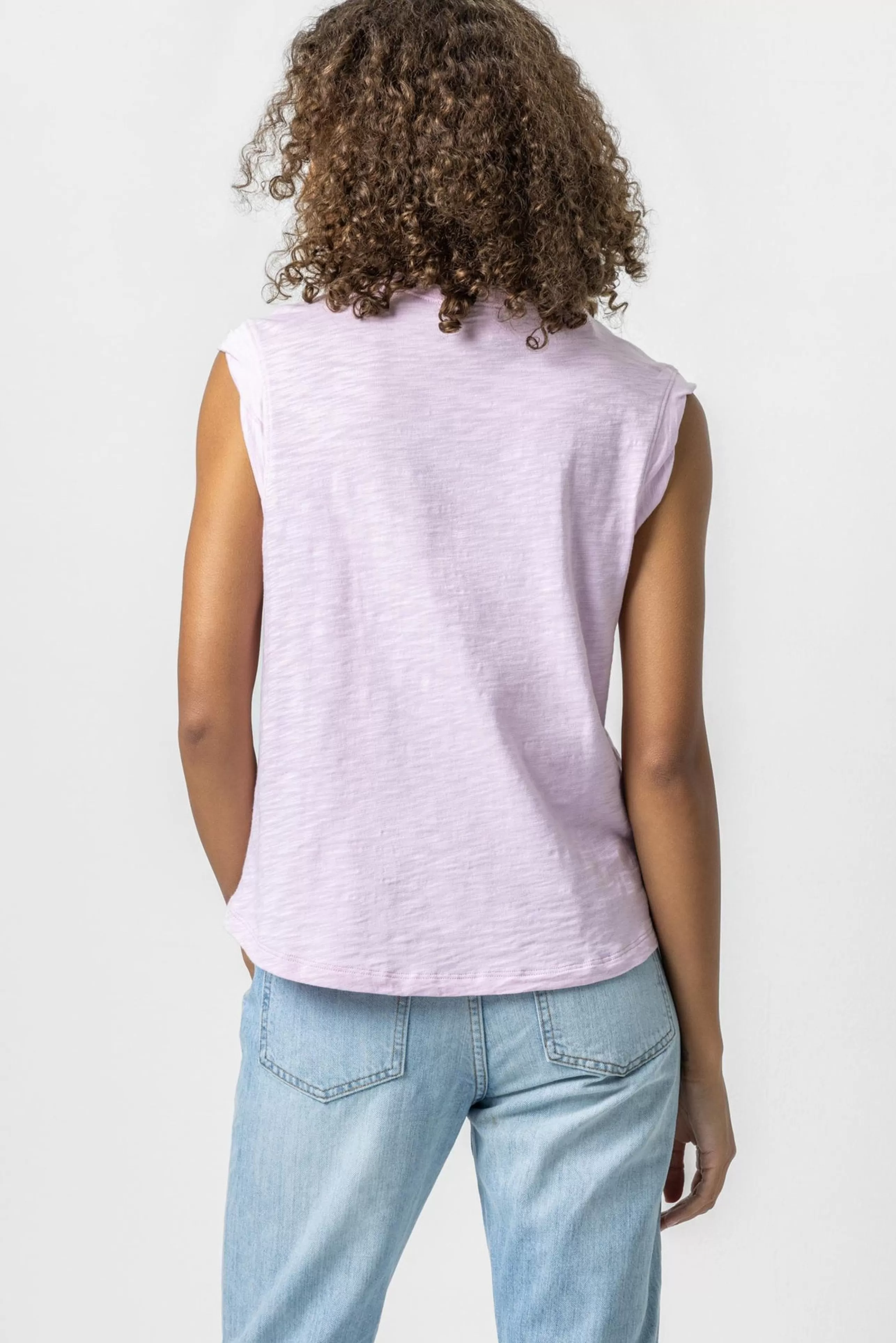 LILLA P Tops^Twisted Binding Sleeveless Crewneck Top *Final Sale*