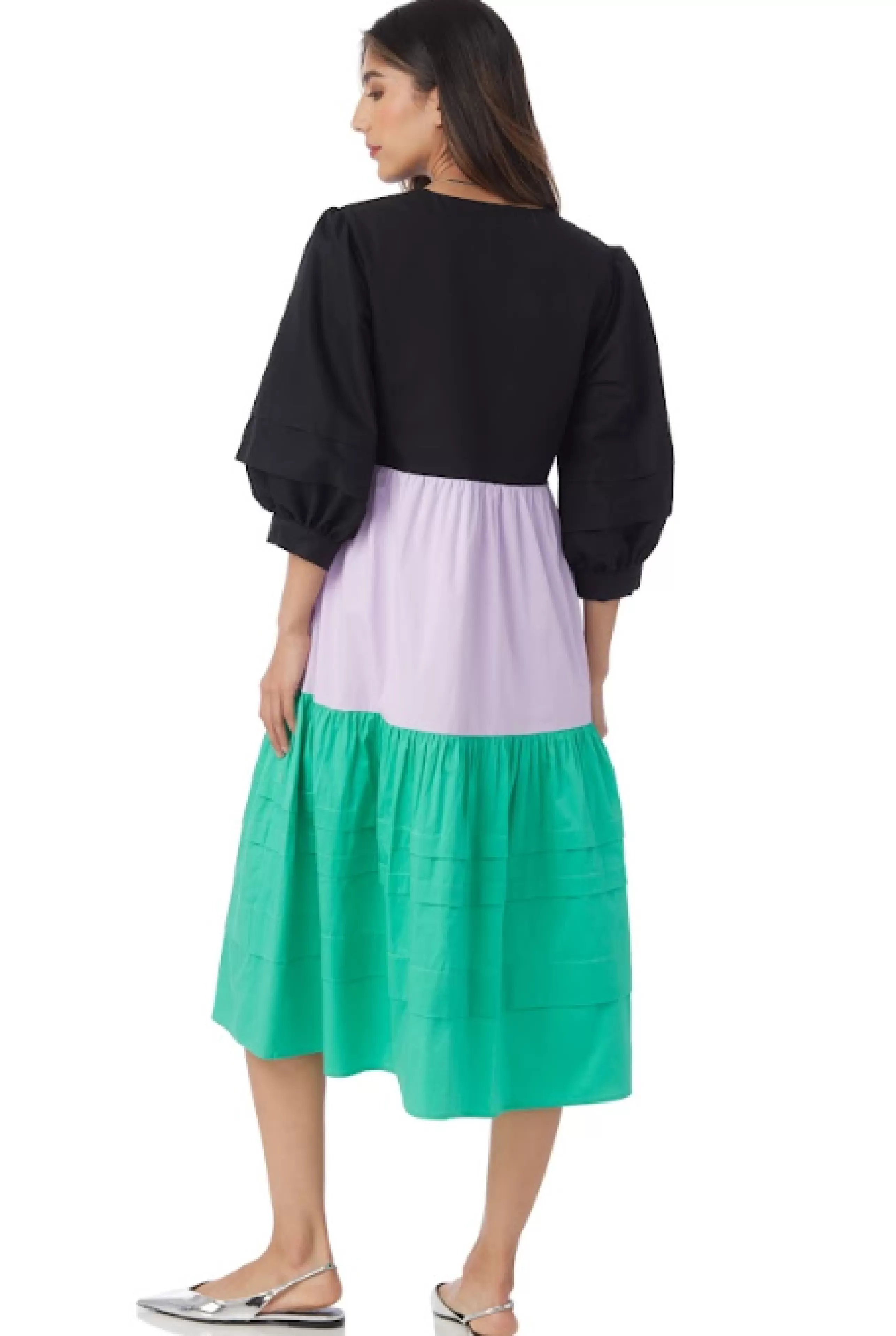 CROSBY Dress Shop^Wiley Dress In Colorblock *Final Sale*